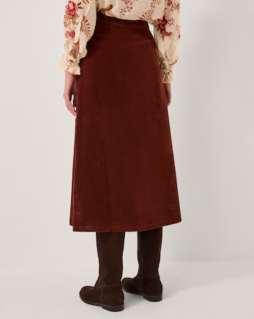 Monsoon Lana Suedette Midi Skirt