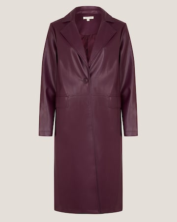 Monsoon Paola Faux Leather Trench Coat