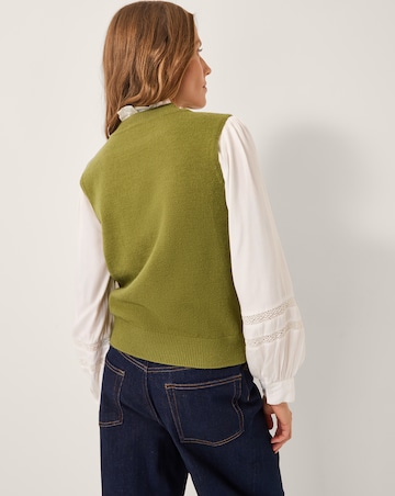 Monsoon Brooke Button Knit Tank Top