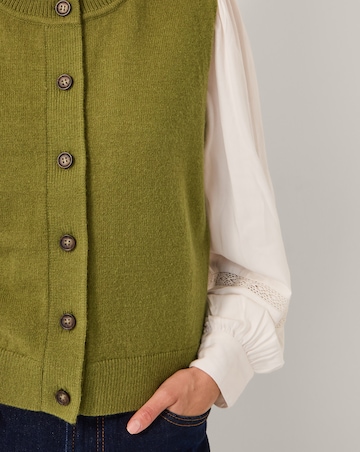 Monsoon Brooke Button Knit Tank Top