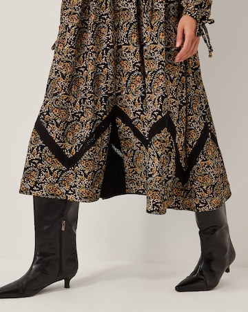 Monsoon Mabel Floral Jersey Midi Dress