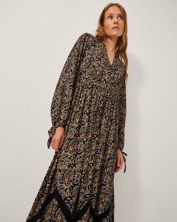 Monsoon Mabel Floral Jersey Midi Dress