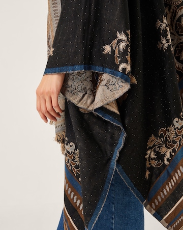 Monsoon Crissy Jacquard Wrap Cardigan