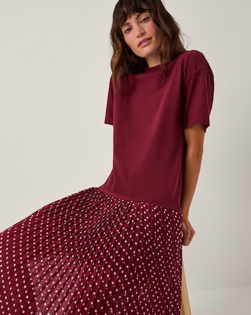 Monsoon Senya Polka Dot Midi Dress