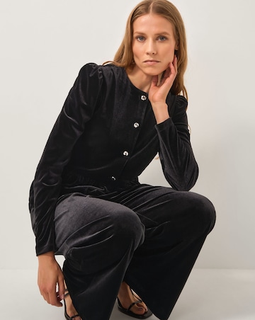 Monsoon Vayle Velvet Peplum Jacket