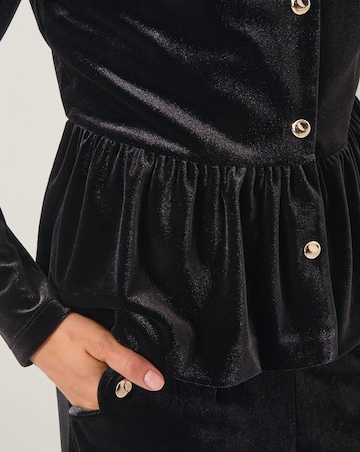 Monsoon Vayle Velvet Peplum Jacket