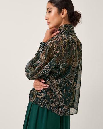 Monsoon Marianna Sheer Pussybow Blouse