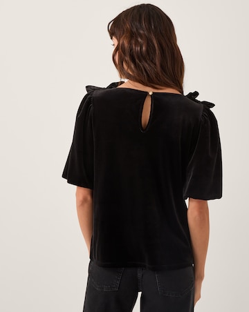 Monsoon Vittoria Bow Velvet T-Shirt