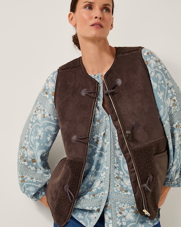 Monsoon Teri Borg Duffle Gilet