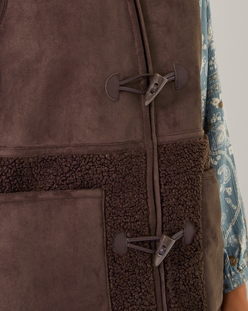 Monsoon Teri Borg Duffle Gilet