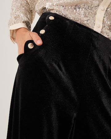 Monsoon Vera Wide Leg Velvet Trousers