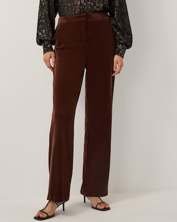 Monsoon Mila Straight Velvet Trousers