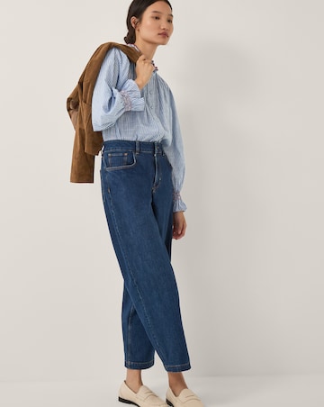 Monsoon Maeve Ruffle Stripe Shirt