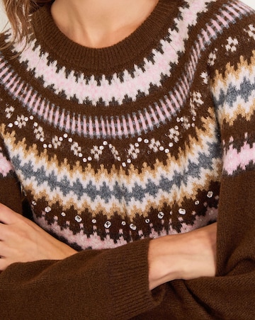 Monsoon Fran Fair Isle Jumper