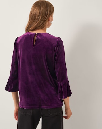 Monsoon Valerie Frill Sleeve Jersey Top