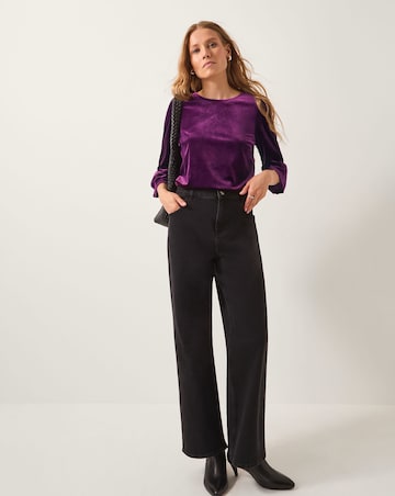 Monsoon Valerie Frill Sleeve Jersey Top