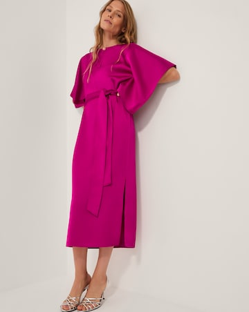 Monsoon Kara Kimono Satin Midi Dress