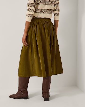 Monsoon Jenny Corduroy Midi Skirt