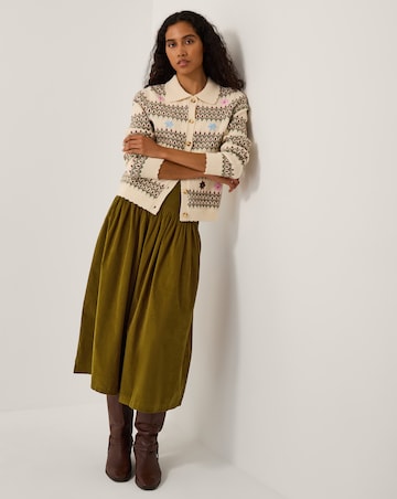 Monsoon Jenny Corduroy Midi Skirt