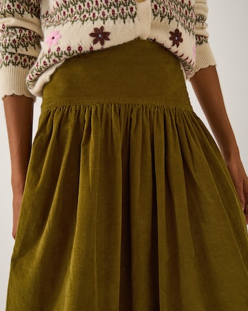 Monsoon Jenny Corduroy Midi Skirt