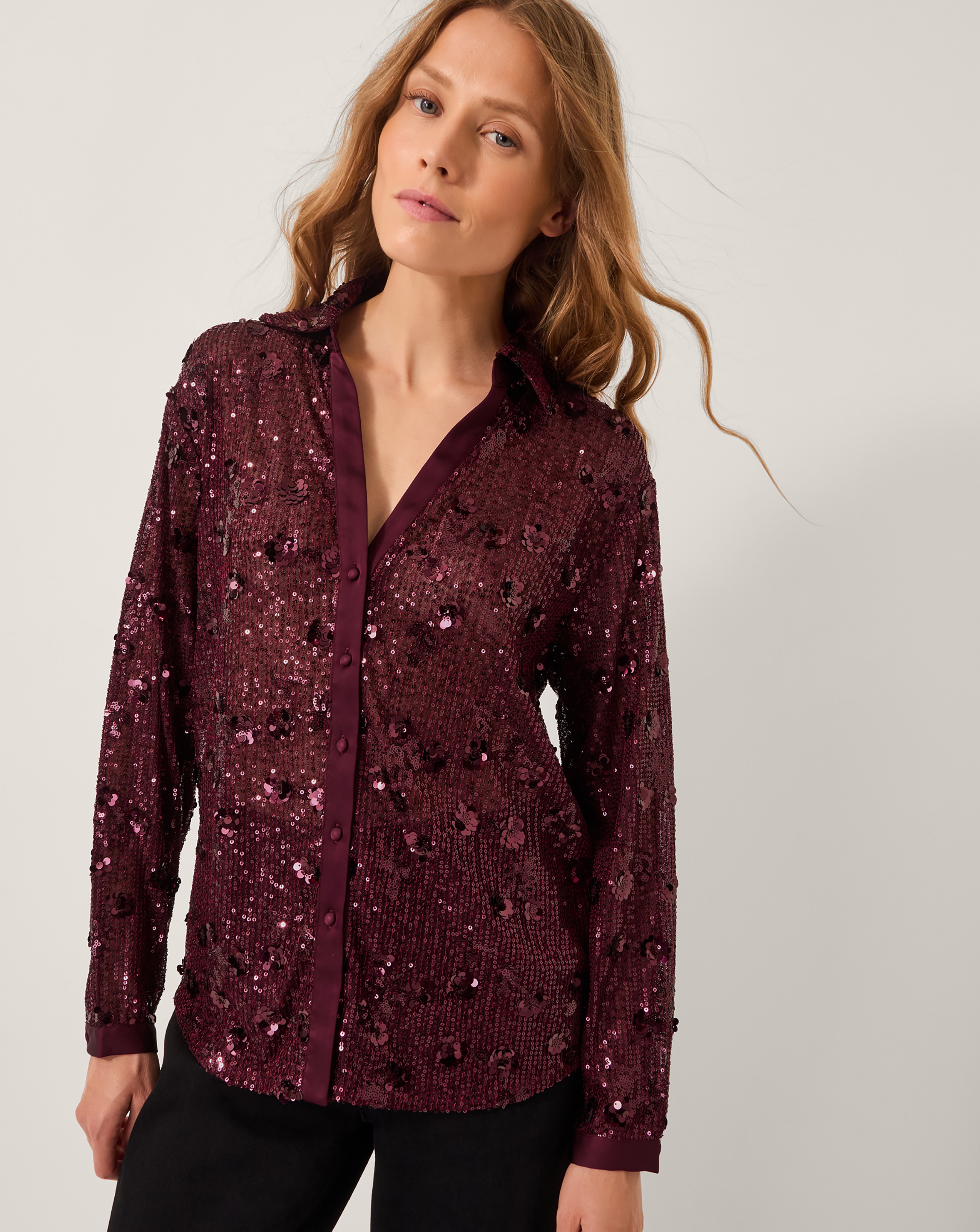 Monsoon Seema Sequin Shirt