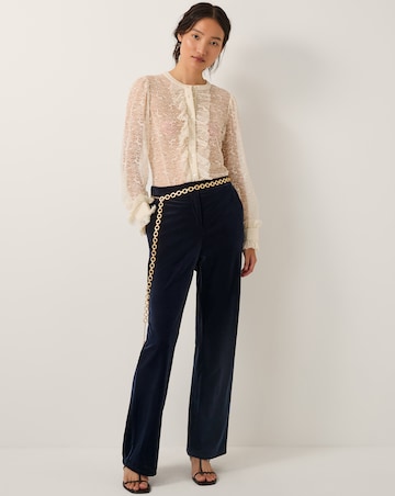Monsoon Mila Straight Velvet Trousers