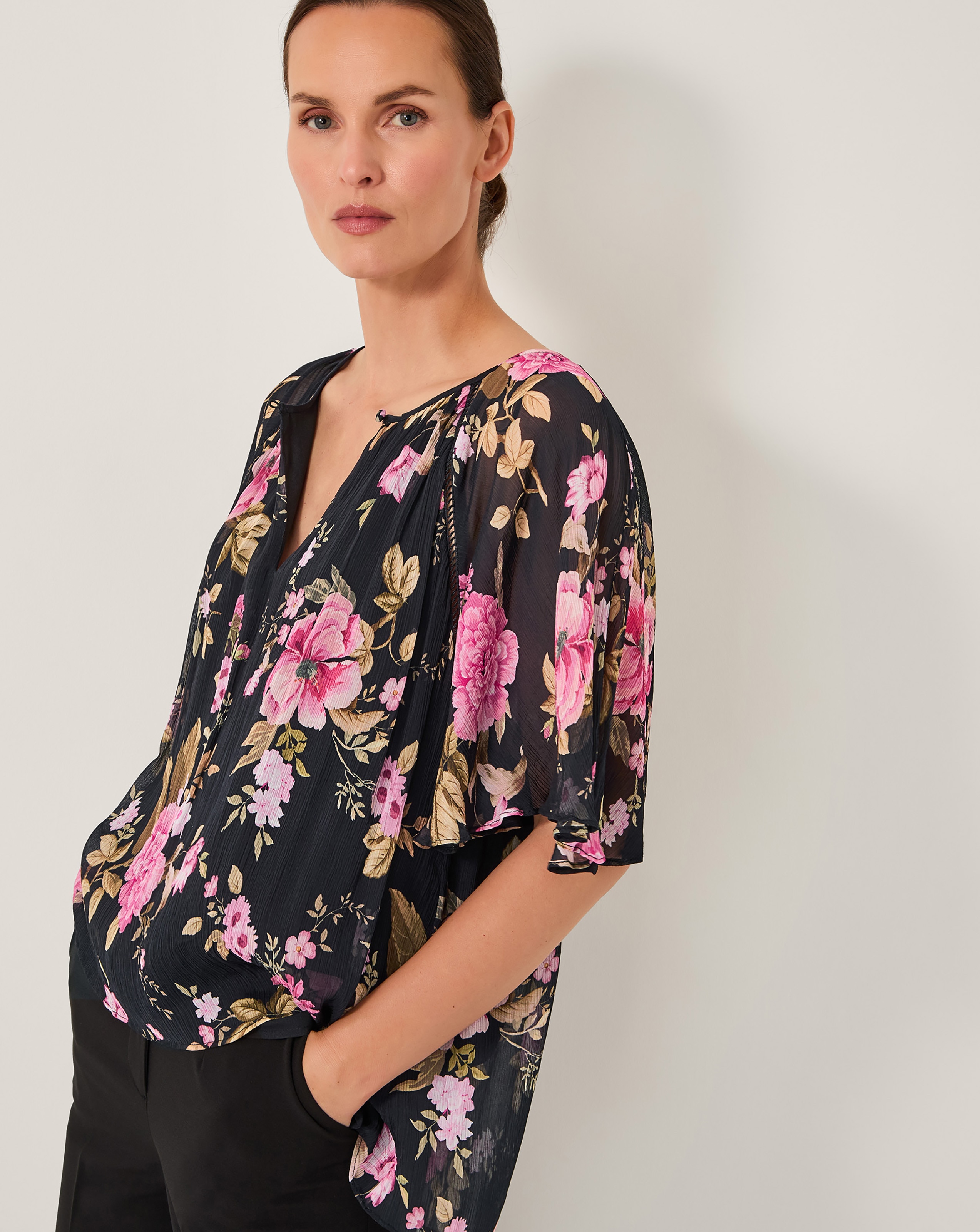 Monsoon Mariel Floral Print Blouse