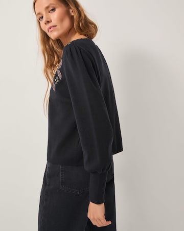 Monsoon Hal Floral Hotfix Cardigan