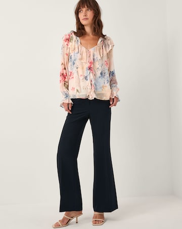 Monsoon Sasha Floral Ruffle Blouse
