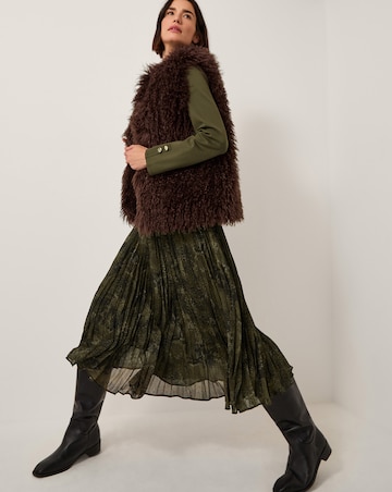 Monsoon Synthia Snakeskin Midi Dress