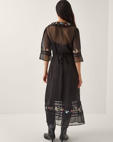 Monsoon Alyssa Floral Lace Midi Dress