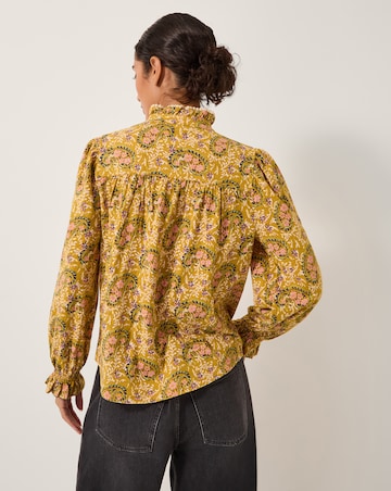 Monsoon Mabel Paisley Jersey Frill Shirt