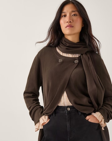 Monsoon Santi Longline Cardigan & Scarf