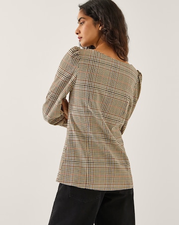 Monsoon Carmen Check Print Jacket