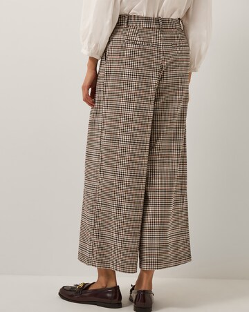 Monsoon Carmen Check Wide Leg Trousers