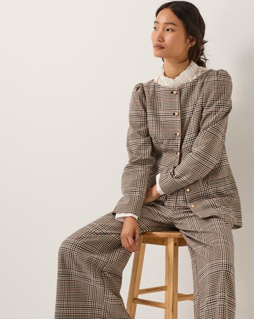 Monsoon Carmen Check Wide Leg Trousers