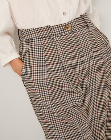Monsoon Carmen Check Wide Leg Trousers