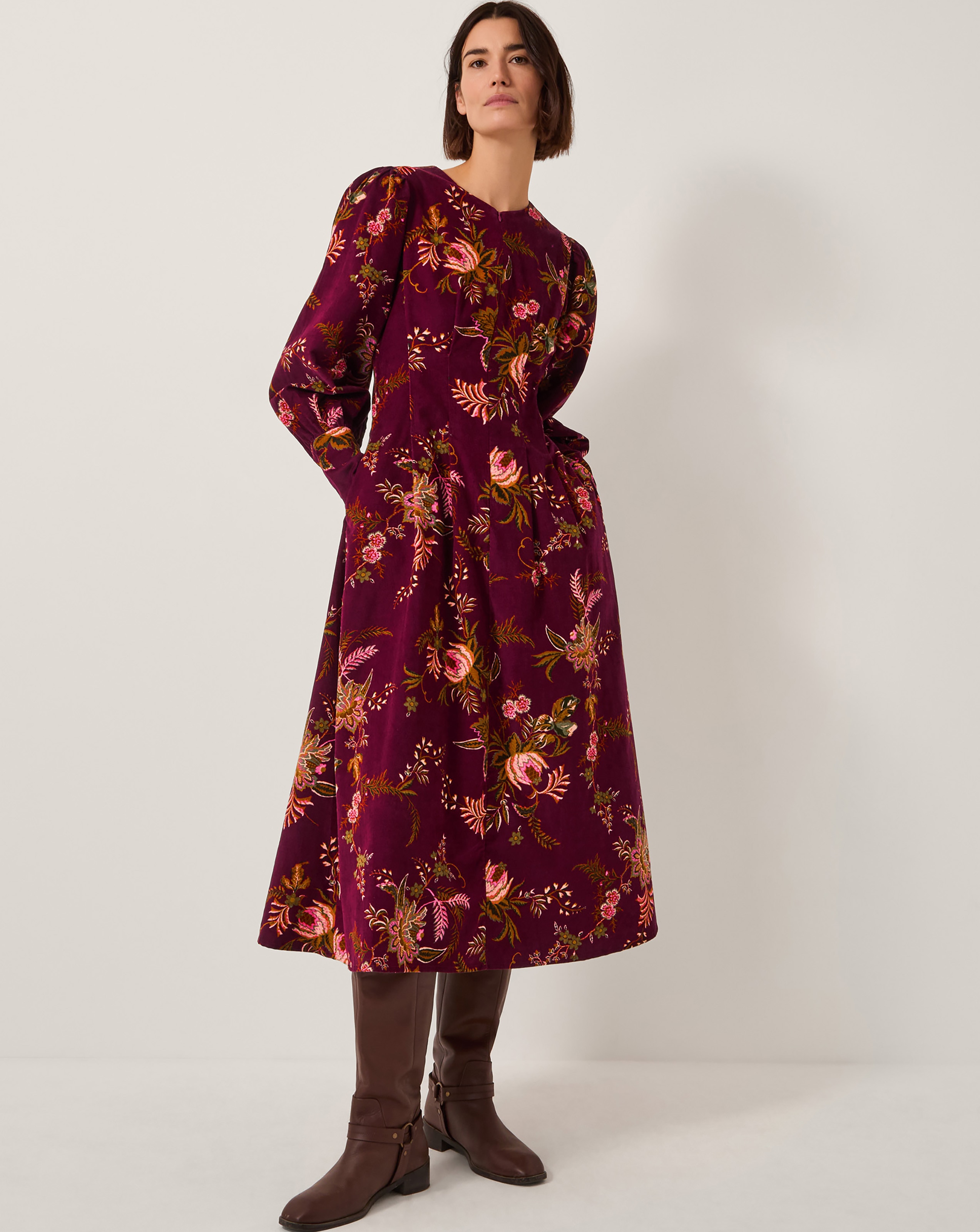 Monsoon Yasmina Floral Midi Dress