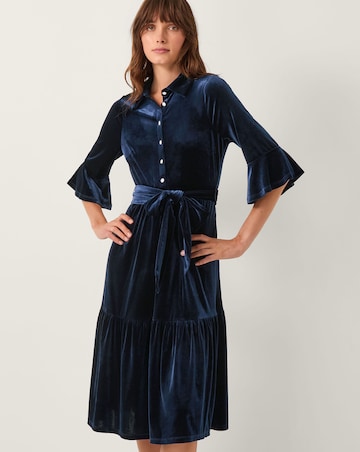Monsoon Cynthia Velvet Midi Dress