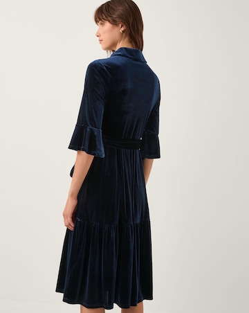 Monsoon Cynthia Velvet Midi Dress