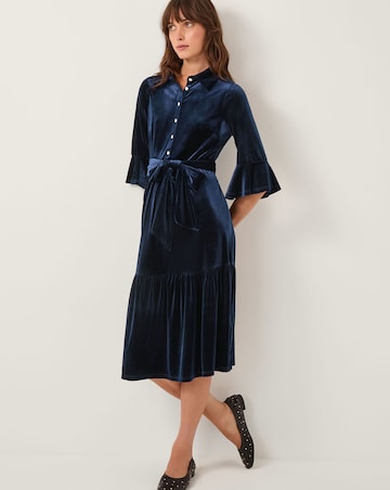 Monsoon Cynthia Velvet Midi Dress