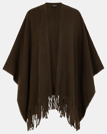 Accessorize Fringe Trim Poncho