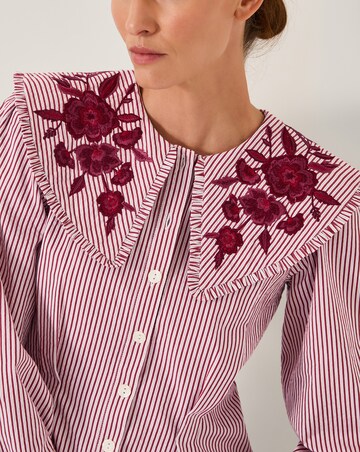 Monsoon Marta Floral Stripe Shirt