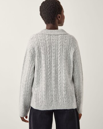 Monsoon Bria Bow Cable Knit Cardigan