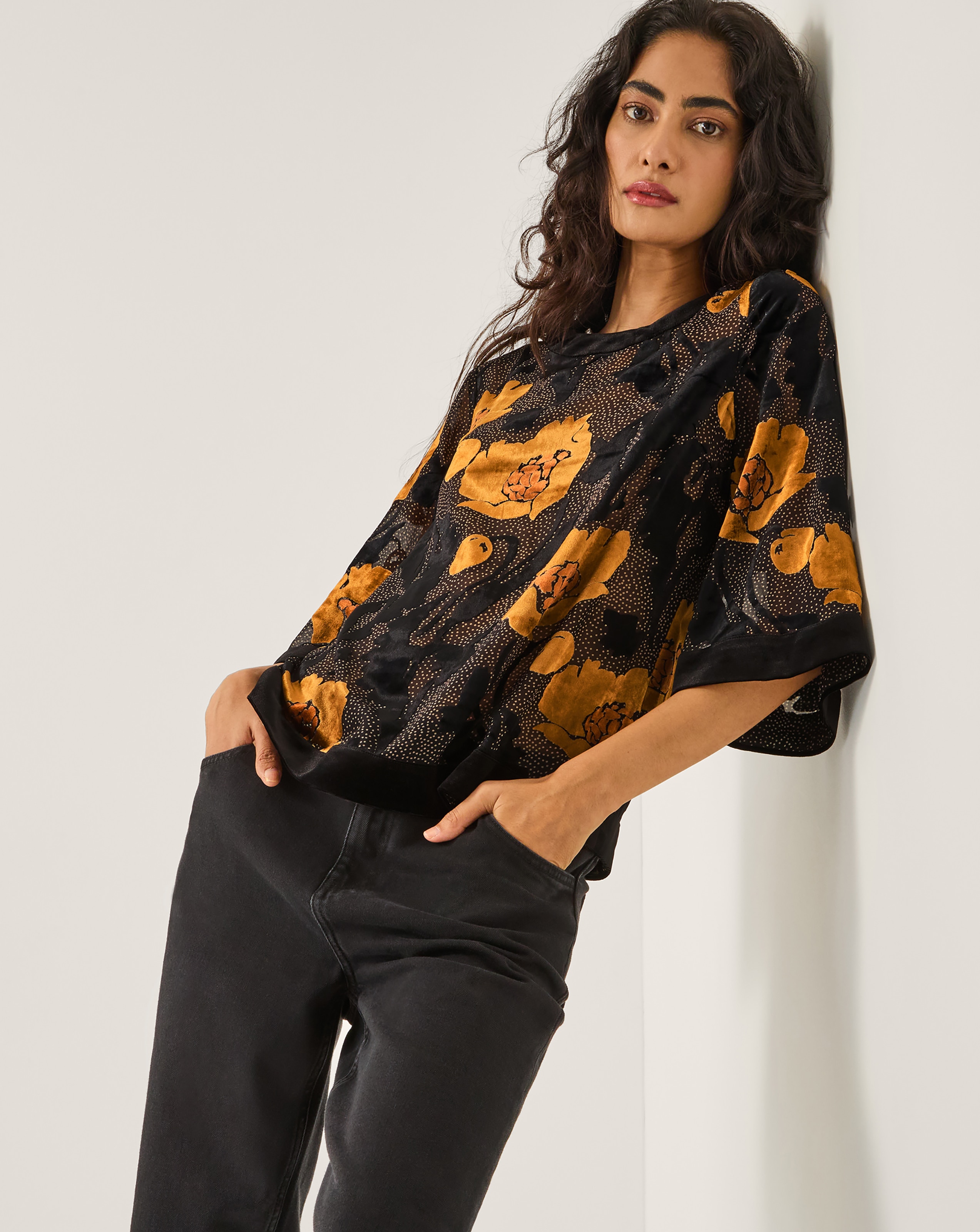 Monsoon Reese Polka Dot Top