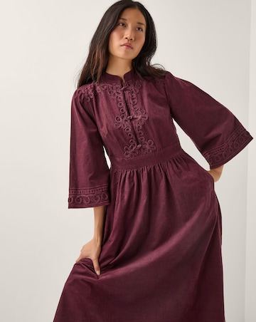 Monsoon Jimena Corduroy Midi Dress