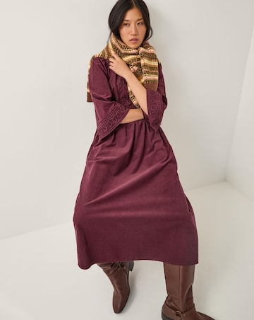 Monsoon Jimena Corduroy Midi Dress