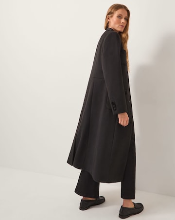 Monsoon Viv Velvet Trim Military Coat