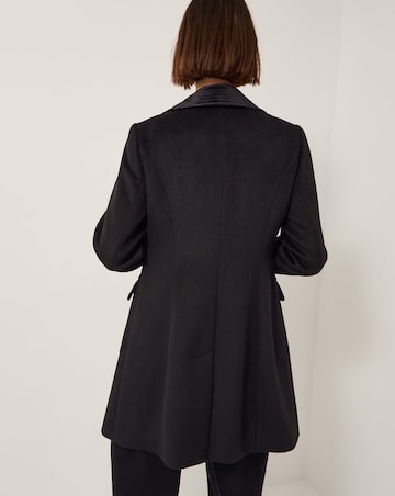 Monsoon Lottie Velvet Trim Coat