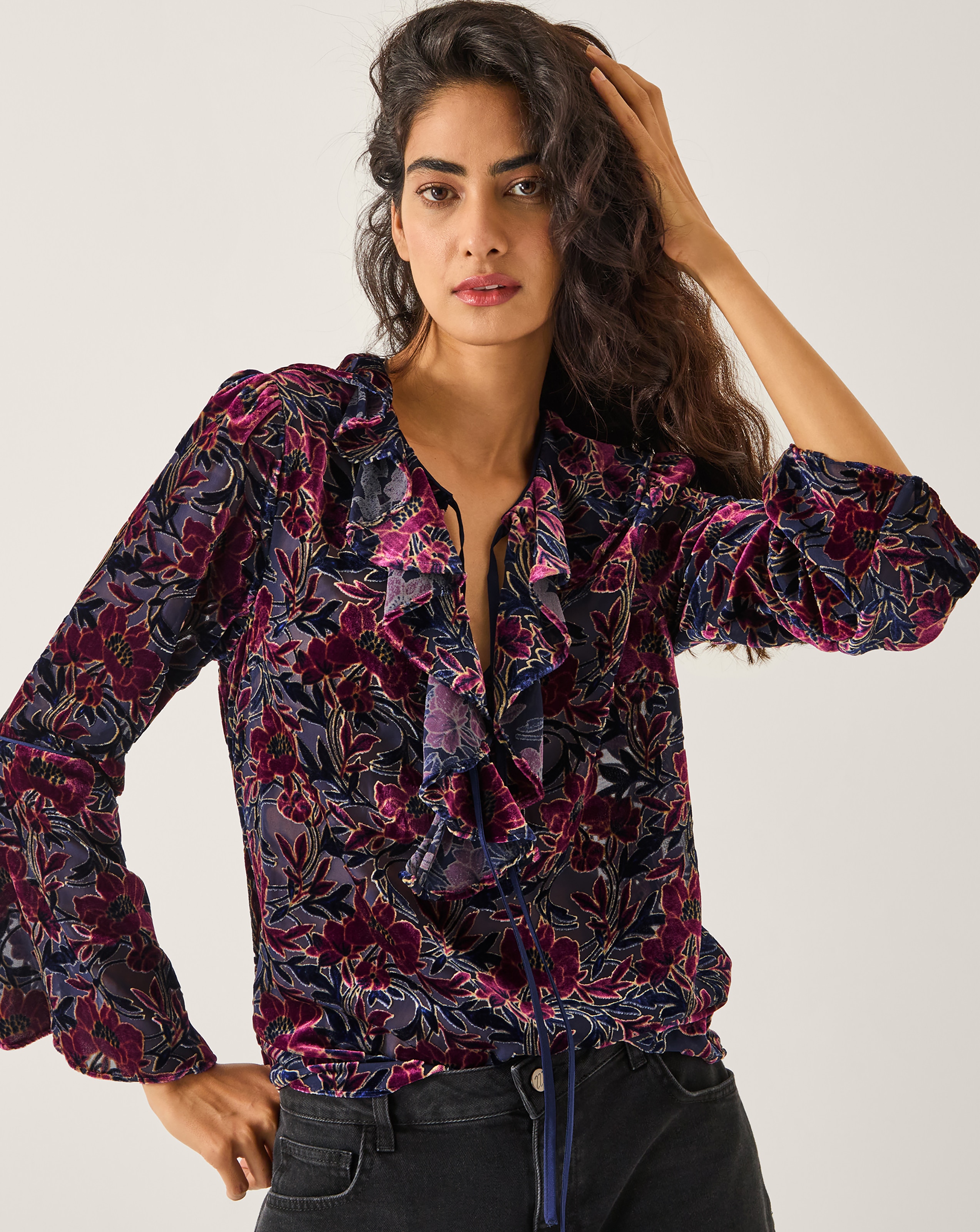 Monsoon Milena Ruffle Blouse